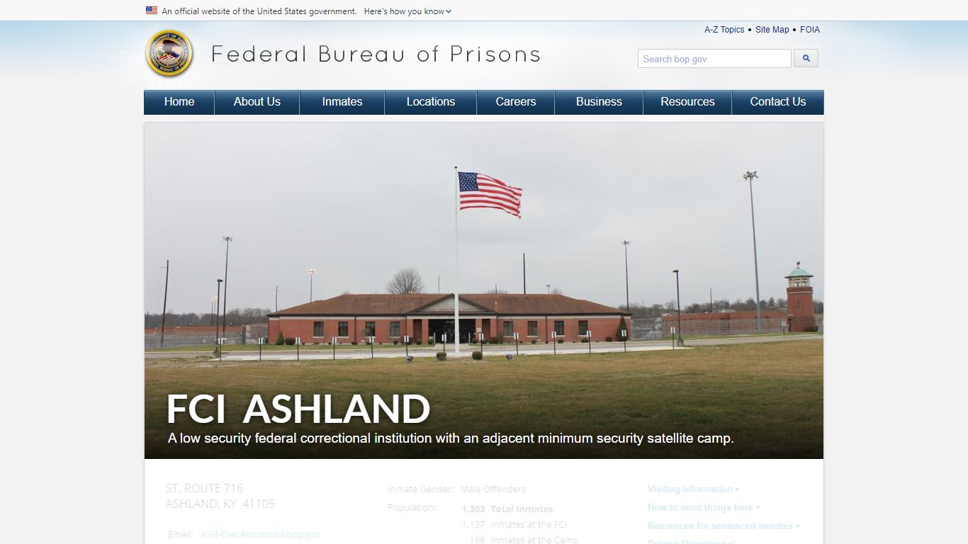 FCI Ashland - Federal Bureau of Prisons